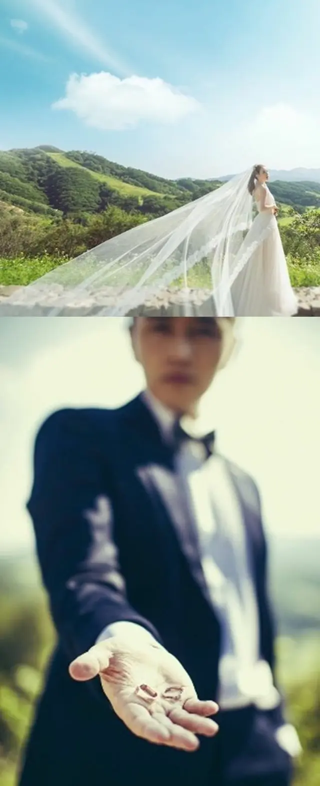 芸能界の公認カップル、俳優チン・テヒョンと女優パク・シウンとの結婚を公式発表した。（提供:OSEN）
