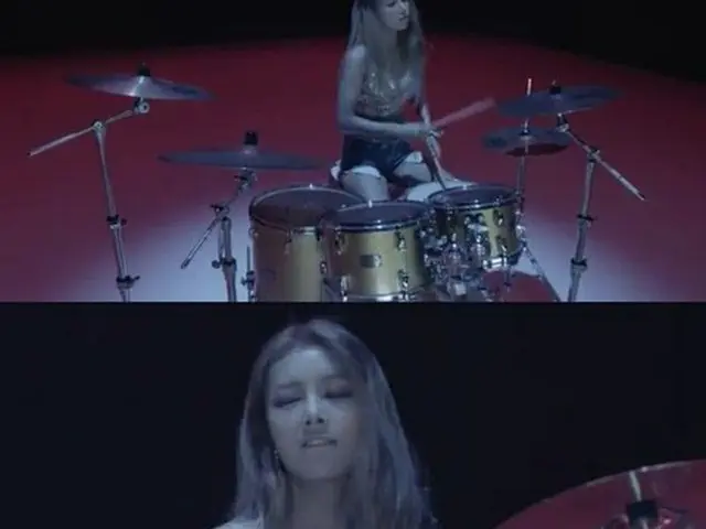 韓国ガールズグループ「Wonder Girls」ユビンが“セクシードラマー”に変身した。（提供:OSEN）