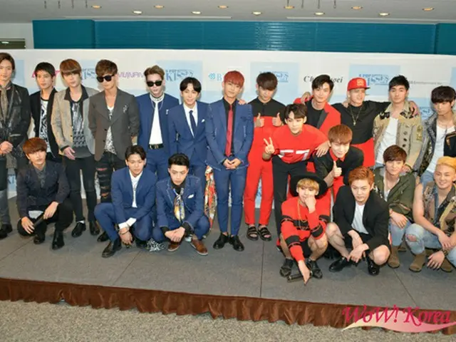 左から「超新星」、「MYNAME」、「BTOB」、「NU’EST」