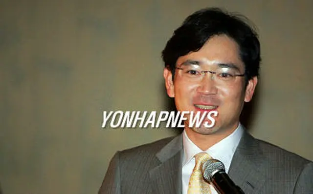 専務に昇格した李在鎔氏＝8日、ラスベガス（聯合）