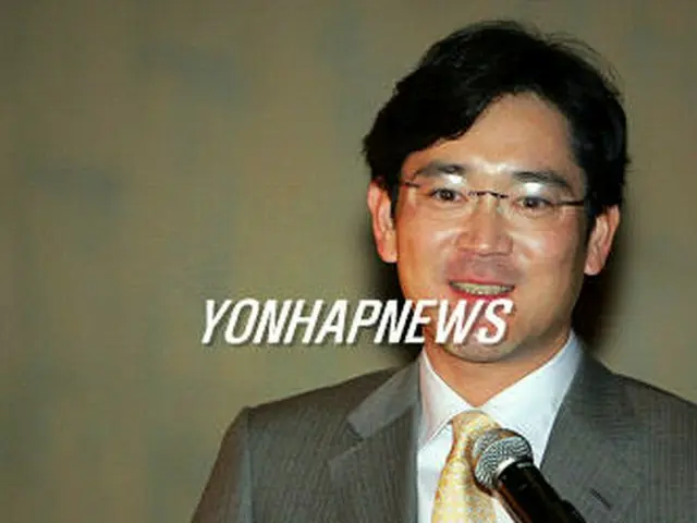専務に昇格した李在鎔氏＝8日、ラスベガス（聯合）