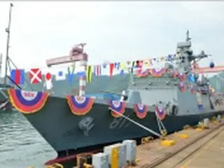 次期護衛艦「光州」の進水式　１７年に実戦配備＝韓国
