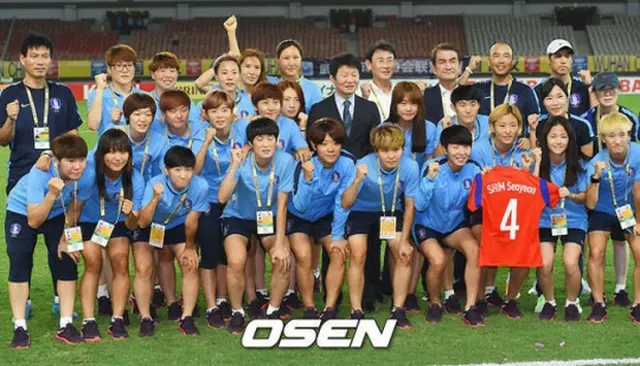 国際サッカー連盟（FIFA）が6月カナダで開催された女子W杯で史上初16強進出に成功した韓国女子サッカーに対し、チームスピリットが優れていると評価した。（提供:OSEN）