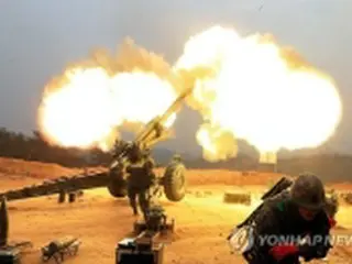 北朝鮮砲撃に約２０発応射　韓国側に被害なし＝軍関係者