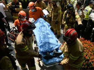 ソウルの日本大使館前で焼身自殺図った男性が死亡