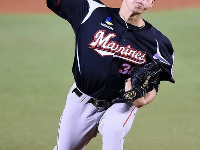 ロッテのイ・デウン（李大恩）の10勝達成は、また次の機会におあずけとなった。（提供:OSEN）
