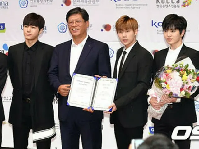 韓国アイドルグループ「INFINITE」が、中国にて産業部長官表彰を受賞する。