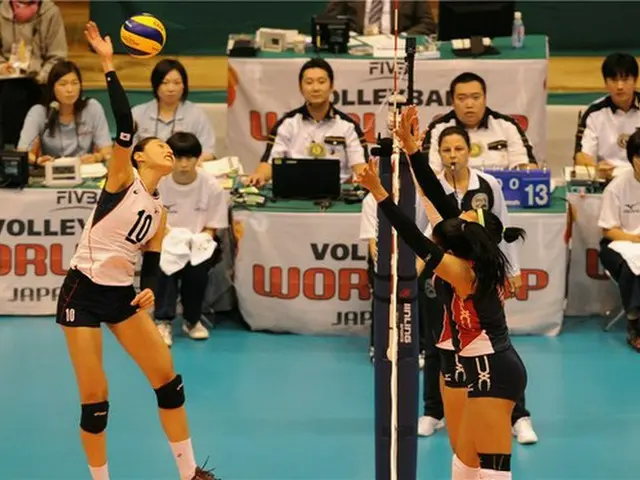 バレーボール女子韓国代表がドミニカ共和国に勝利した。（提供:news1）