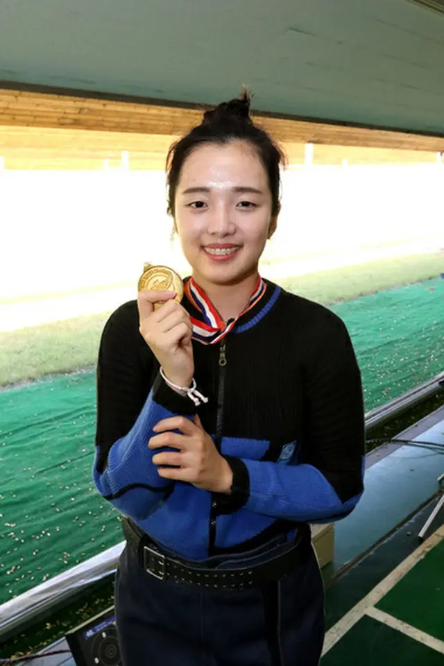 韓国女子射撃界の期待株キム・ソラ（19、kt）が第24回警察庁長官期全国射撃大会で、韓国ジュニア新記録を樹立した。（提供:news1）