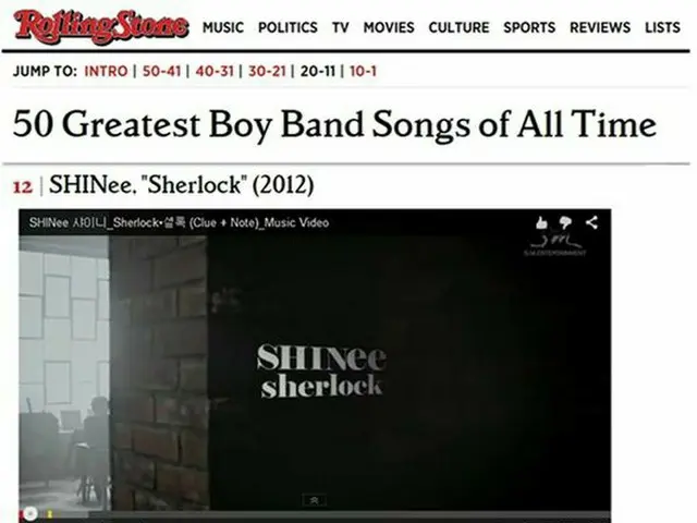「東方神起」＆「SHINee」、米・有名カルチャー誌の“歴代最高のボーイズバンドソング50”に。（提供:OSEN）