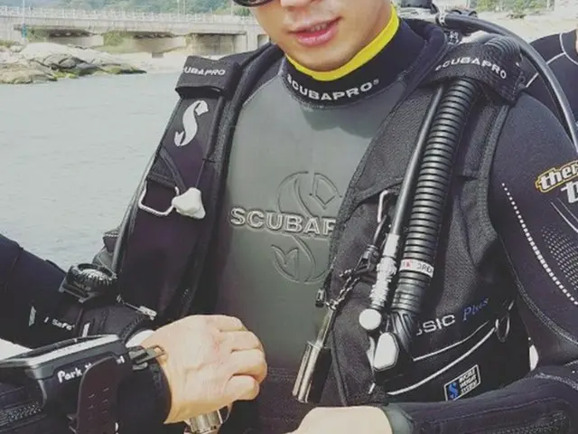 韓国俳優イ・サンヨプ（32）が、SBSバラエティ番組「ジャングルの法則」サモア編への出演を前に、スキューバダイビングのライセンスを取得した。（提供:news1）