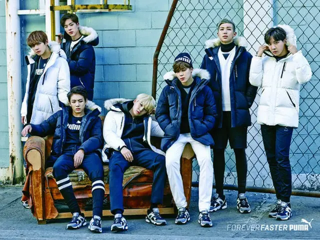 韓国アイドルグループ「防弾少年団」がスポーツブランド「PUMA」の新しい顔に抜てきされた。（提供:news1）