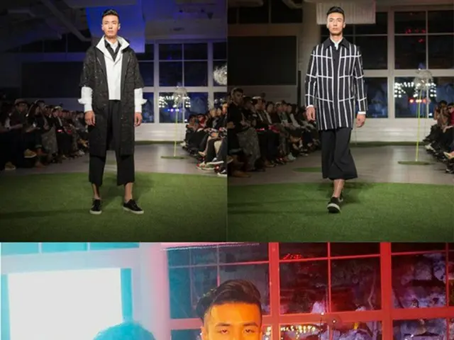 韓国男性グループ「Click-B」のノ・ミニョクが、有名デザイナーイ・サンボンのファッションショーにモデルとして出演した。（提供:news1）