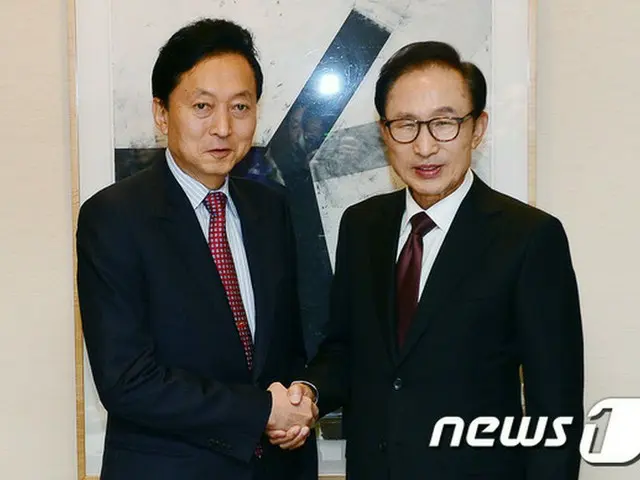 韓国の李明博（イ・ミョンバク）元大統領が6日、ソウル・新羅ホテルのレストランで、日本の鳩山由紀夫元首相と食事の時間を設けた。