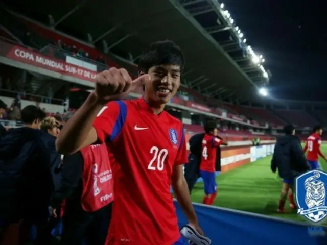 2015 FIFAチリ17歳以下（U-17）ワールドカップで、韓国代表をベスト16に導いたオ・セフン（16）のゴールが同大会”最高のゴール”候補にノミネートされた。（提供:news1）