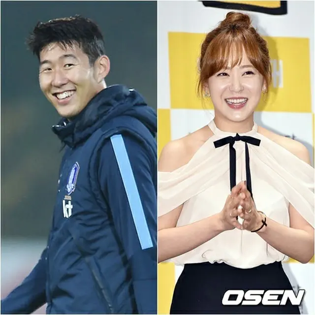 韓国サッカー代表でトッテナム所属のソン・フンミン（23）が、ガールズグループ「AFTERSCHOOL」元メンバーで現在は女優として活動中のユ・ソヨン（29）と交際していることがわかった。