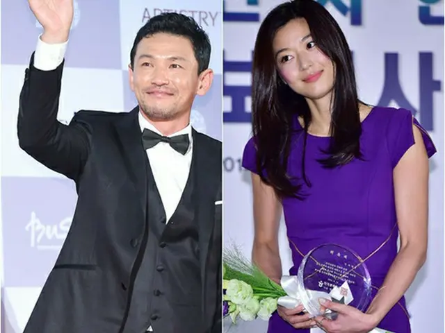 俳優ファン・ジョンミンと女優チョン・ジヒョンが「第52回大鐘賞映画祭」で男女主演賞を受賞した。（提供:OSEN）