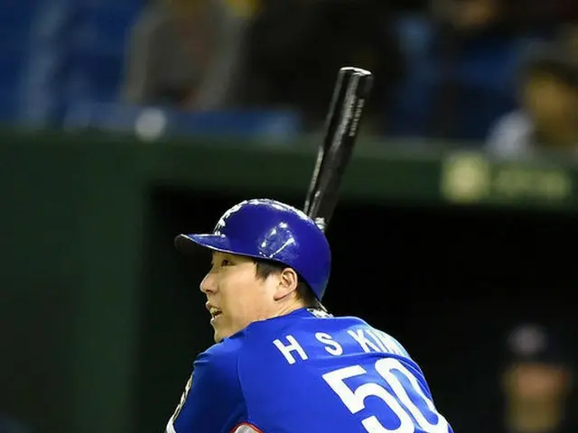 韓国の外野手キム・ヒョンスがMVPに選ばれた。（提供:OSEN）