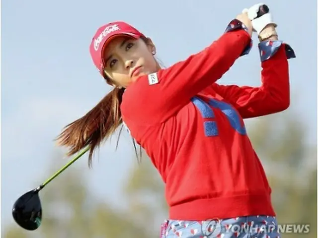 日本女子ゴルフツアーで活躍するイ・ボミ=(共同=聯合ニュース)