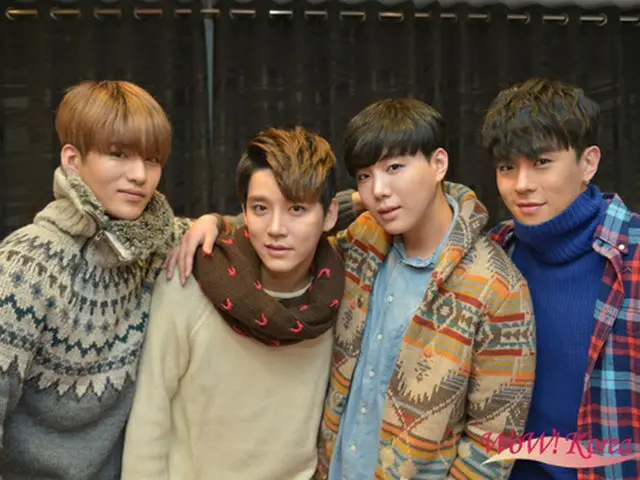 「F.CUZ」左からカン、テゴン、イェジュン、ジノン