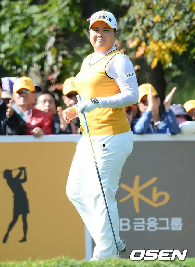 韓国“ゴルフの女帝”朴仁妃（27）が2015年最高の女性スポーツ選手に認定された。（提供:OSEN）
