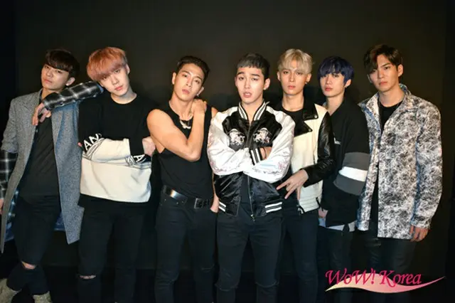 「MADTOWN」左からイゴン、H.O、JOTA、MOOS、BUFFY、デウォン、ホジュン