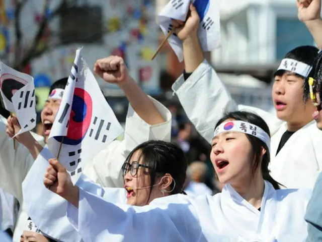 三・一節97周年を迎えて三・一独立万歳運動が韓国の全州（チョンジュ）、南原（ナムウォン）、任実（イムシル）など全羅北道の市・郡3か所で再現される。（提供:news1）