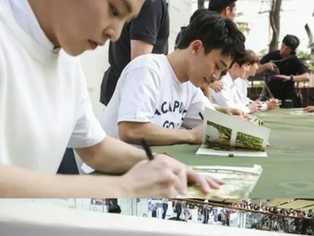 「NATURE REPUBLIC」はタイ9号店オープンを記念して8日、バンコクで専属モデルの韓国人気アイドルグループ「EXO」のサイン会を開催したと9日、伝えた。（提供:news1）