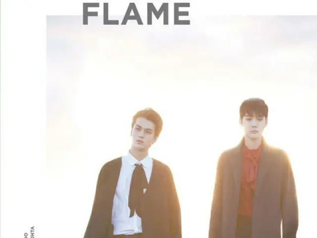韓国アイドルグループ「WINNER」キム・ジヌとYGエンターテインメント所属の日本人俳優・大和孔太がグラビア撮影をおこなった。（提供:OSEN）