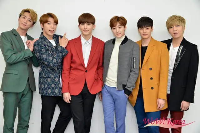 「U-KISS」左からジュン、フン、キソプ、ケビン、イライ、スヒョン