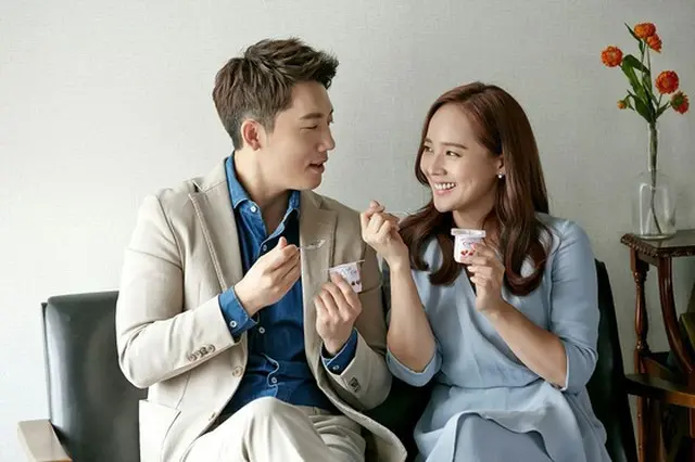 韓国女優ユジン（35）－俳優キ・テヨン（37）夫妻が広告モデルに同伴抜てきされた。（提供:news1）