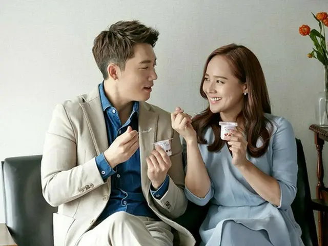 韓国女優ユジン（35）－俳優キ・テヨン（37）夫妻が広告モデルに同伴抜てきされた。（提供:news1）
