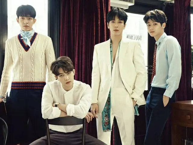 「CNBLUE」左からジョンシン、ジョンヒョン、ヨンファ、ミンヒョク（提供:OSEN）