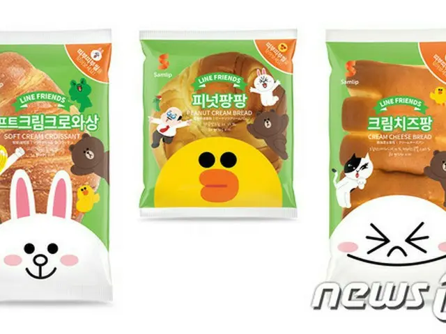 韓国・三立（サンリプ）食品は”LINEフレンズパン”シリーズ3種類を追加発売したと11日、明らかにした。
