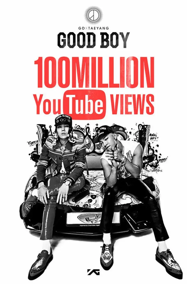 GD＆SOL（GD X TAEYANG/「BIGBANG」G-DRAGONとSOLによるユニット）の「GOOD BOY」ミュージックビデオ（MV）がYouTube再生回数1億回を突破した。（提供:OSEN）