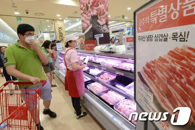 韓国人1人当たりの肉消費量は51.3キロで中国（47.1キロ）、日本（35.5キロ）より多いと調査された。（提供:news1）