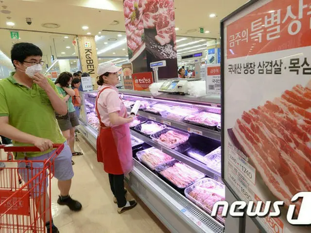 韓国人1人当たりの肉消費量は51.3キロで中国（47.1キロ）、日本（35.5キロ）より多いと調査された。（提供:news1）