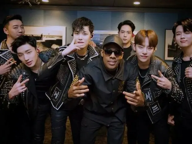 R＆B歌手Marioが「B.A.P LIVE ON EARTH 2016 WORLD TOUR U.S AWAKE!!　」 LA公演会場を訪問したことがわかった。（提供:OSEN）