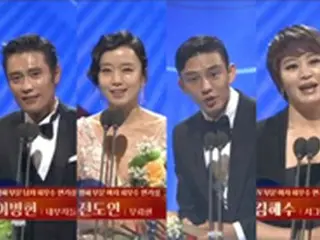 ＜百想芸術大賞＞イ・ビョンホン、チョン・ドヨン、ユ・アイン、キム・ヘスが「最優秀演技賞」受賞