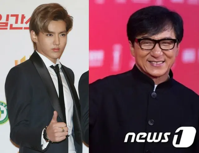 香港出身のジャッキー・チェン（62）側が韓国アイドルグループ「EXO」の元メンバー、KRIS（25、クリス）と公式契約を締結した。（提供:news1）