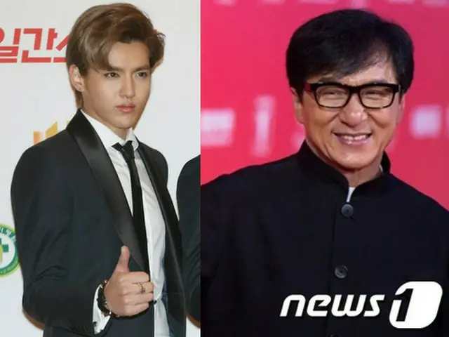香港出身のジャッキー・チェン（62）側が韓国アイドルグループ「EXO」の元メンバー、KRIS（25、クリス）と公式契約を締結した。（提供:news1）