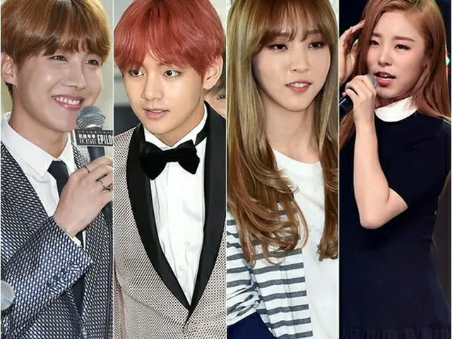「防弾少年団」と「MAMAMOO」メンバーが、SBSの音楽番組「人気歌謡」のスペシャルMCを担当することになった。（提供:OSEN）