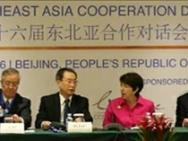 「北東アジア協力対話（ＮＥＡＣＤ）」の様子＝２２日、北京（聯合ニュース）