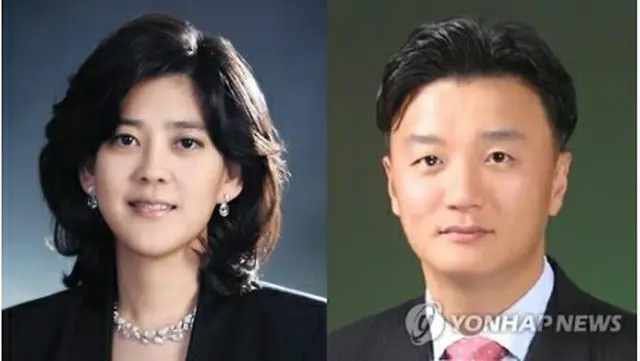 李富真氏（左）と任佑宰氏＝（聯合ニュース）