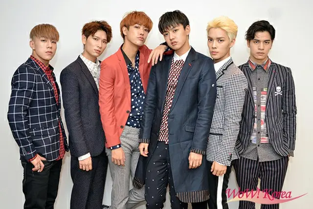「CROSS GENE」左からキャスパー、セヨン、タクヤ、シン、ヨンソク、サンミン