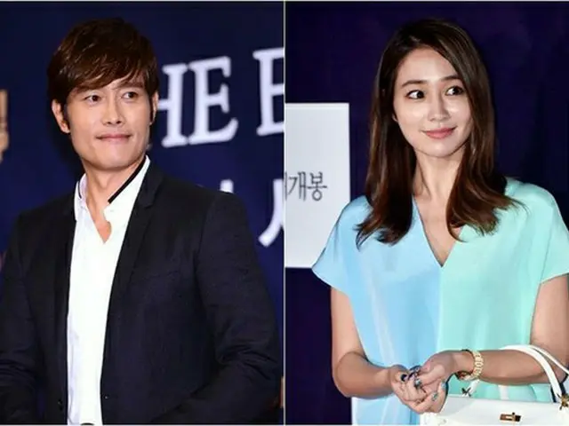韓国俳優イ・ビョンホン（45）と女優イ・ミンジョン（34）夫妻が共にニューヨーク行きの飛行機に搭乗した。（提供:OSEN）