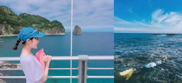 韓国ガールズグループ「AFTERSCHOOL」リジ（23）が鬱陵（ウルルン）島で撮影したプライベート写真を公開した。（提供:OSEN）