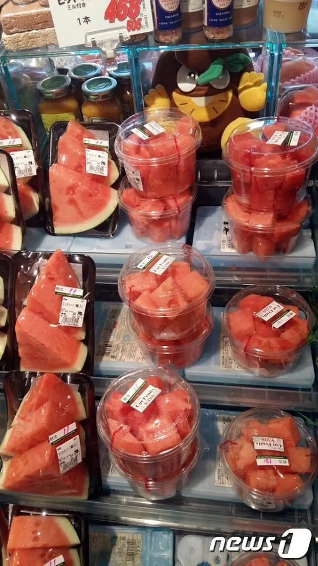 韓国の全羅北道（チョルラプクド）井邑市（チョンウプシ）地域の特産品である｢種なしスイカ」とミニトマトの日本輸出物量が大幅に増えた。（提供:news1）