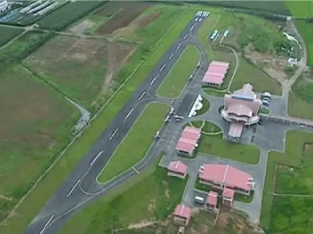美林航空クラブとされる施設の全景＝（聯合ニュース）