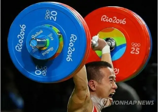 北朝鮮のオム・ユンチョル＝７日、リオデジャネイロ（聯合ニュース）